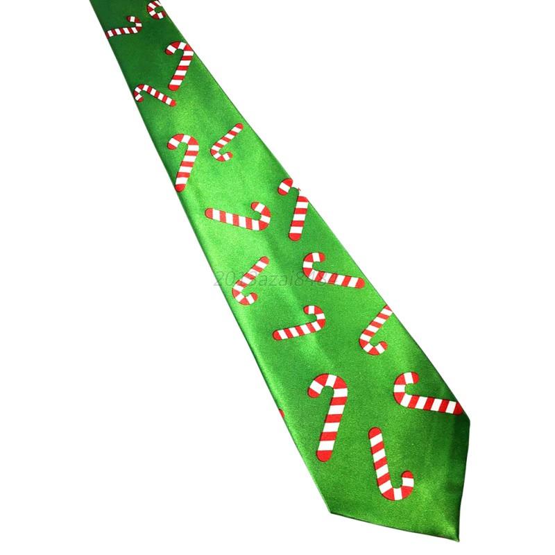 Unisex Fashion Christmas Santa Tree Reindeer Tie Neck Tie Xmas Festival