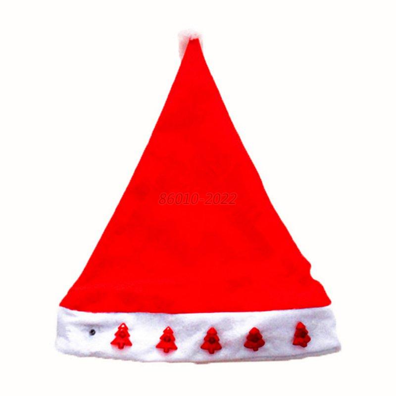 christmas led flashing light santa claus cap soft hat christmas led flashing light santa claus cap soft hat