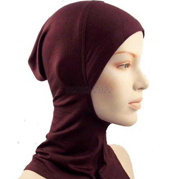 Solid Under Hat Cap Bonnet Inner Hijab Neck Cover Muslim 