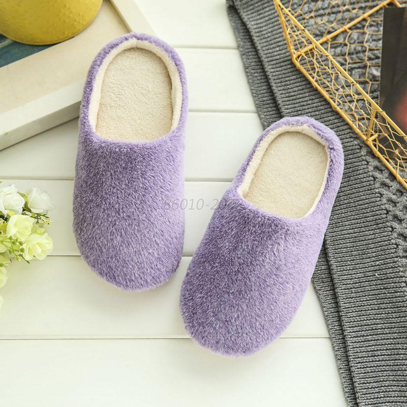 Women Men  Anti Slip Slippers  Home  Warm Fleece Shoes  