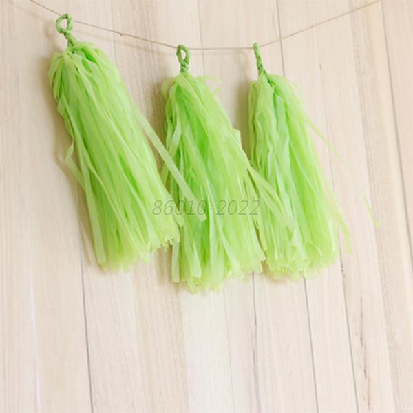 Colorful 5x Tissue Paper Tassels  Garlands Bunting Balloon 