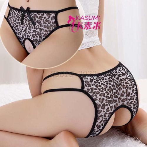 Sexy Lady Open Crotch Briefs Seductive Lingerie Underwear Thongs Briefs