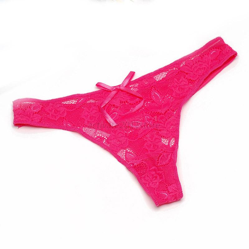Women Sexy Lingerie Underwear Lace G-String Thong Knickers Briefs ...
