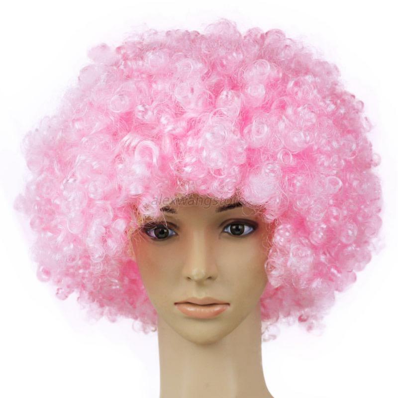 Adult Child Fancy Cosplay Wigs Afro Funny Curly Clown Party Wig Circus Costume eBay