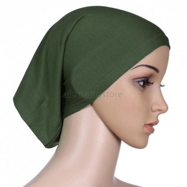 Women Headband Hair Wrap Tube Bonnet Cap Bone Islamic Head 