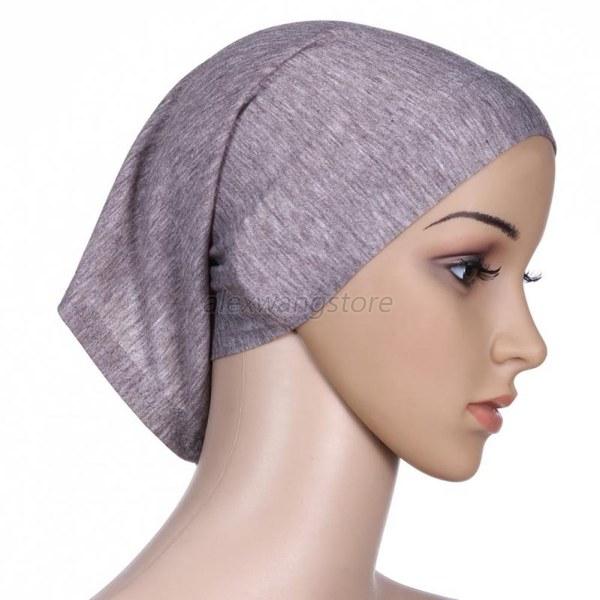 Women Headband Hair Wrap Tube Bonnet Cap Bone Islamic Head 