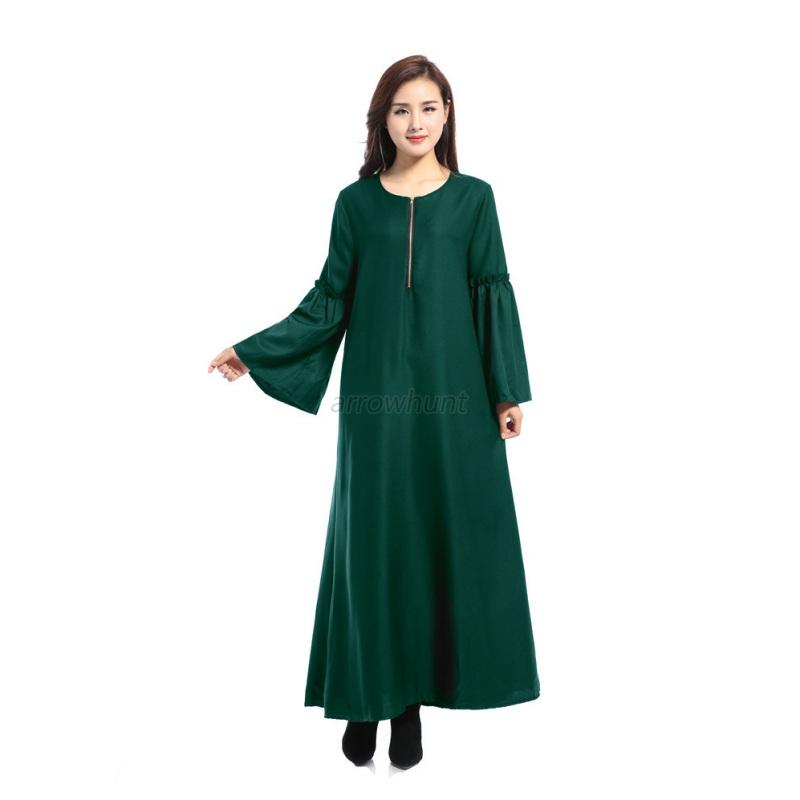 muslim new kaftan abaya jilbab islamic ruffle sleeve maxi dress robe ebay muslim new kaftan abaya jilbab islamic ruffle sleeve maxi dress robe ebay