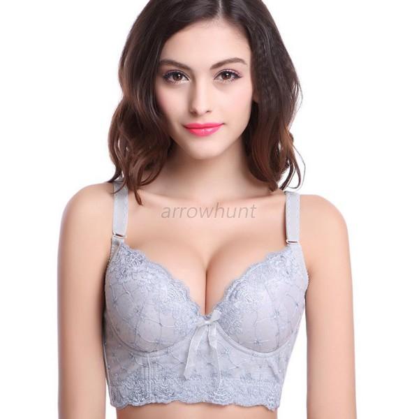 Sexy Women Ladies Underwire Lace Bra Push Up Brassiere 34 36 38 40 Cup 