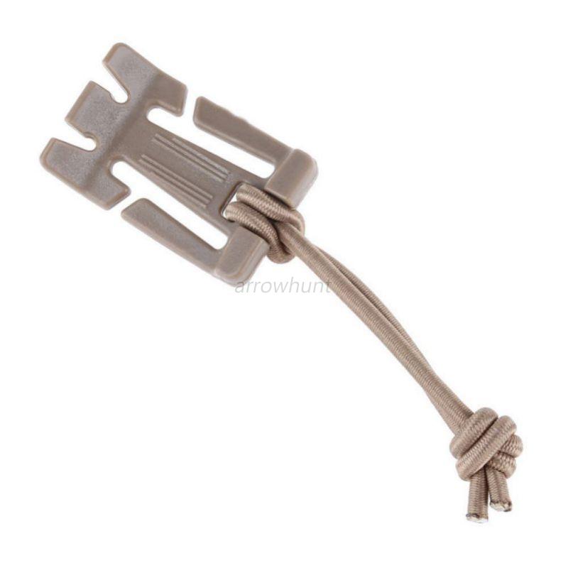 2 Pcs Military Molle bing Tactical Clips Strap Backpack Elastic Cord