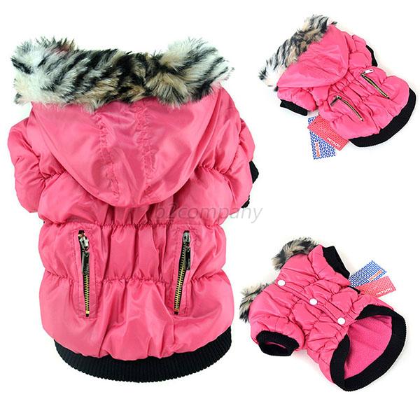 Pet Dog Cat Warm Coat Puppy Winter Cotton Hooded Jacket Clothes XS S M ...