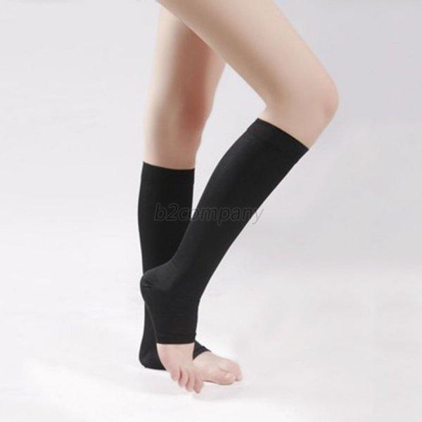 Open toe compression socks for women