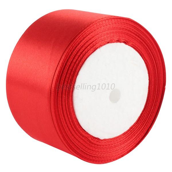 25yards 10mm to 80mm 10 colors satin ribbon wedding crafts Party ...