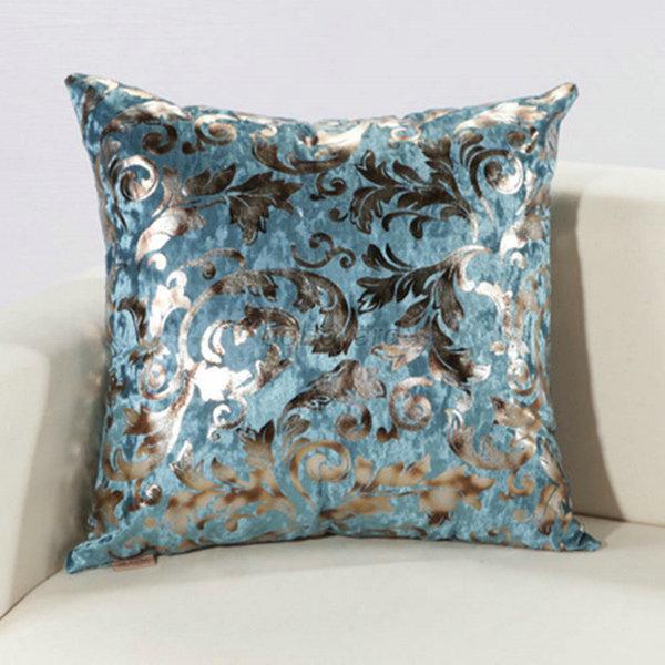 Luxury Silver Floral Cushion Throw Pillow Case Cover Sofa Decor 18