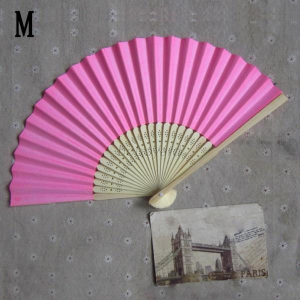 17 Colors Folding Paper Fan Wedding Party Favors Hand Held Fan Home