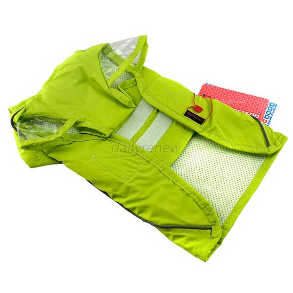 Lovely Pet Dog Raincoat Jacket Puppy Waterproof Rain Cap Coat Clothes