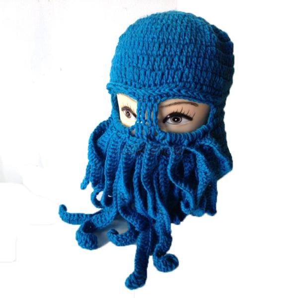 funny-octopus-squid-caps-winter-warm-knit-wool-ski-face-mask-crochet-hats-ebay