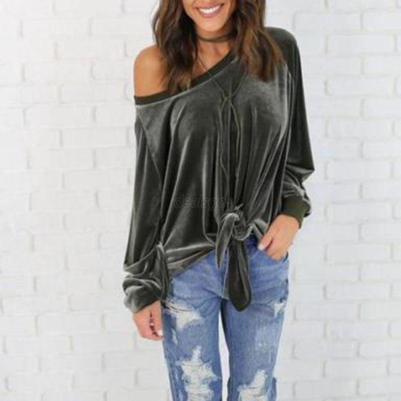 2019 Spring Winter Velvet Blouse Womens Tops And Blouses