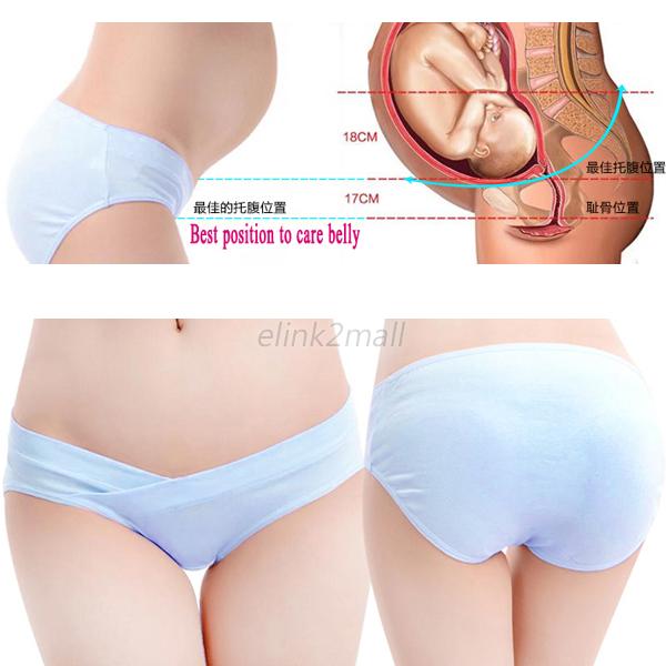 Women Sexy Pregnant Seamless Knickers Maternity Underwear Cotton ...