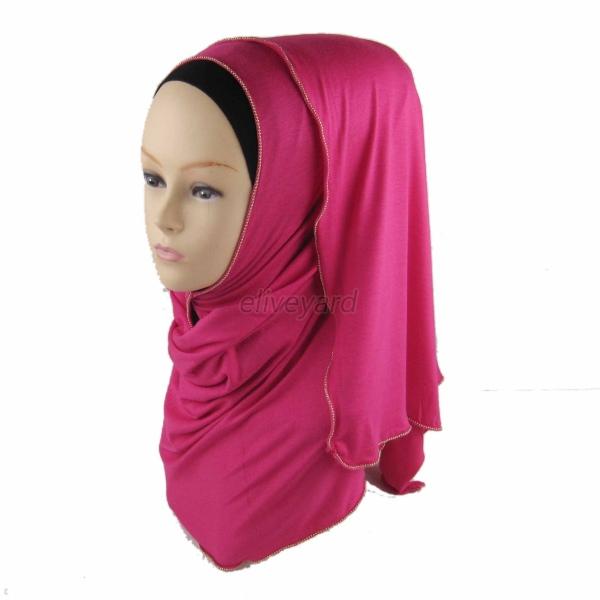 Fashion Colorful Women Hijab Amira Islamic Jilbab Muslima 