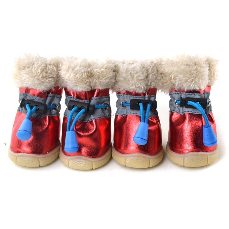 Dogs Winter Boots Waterproof Anti-Slip Pet Puppy Shoes
