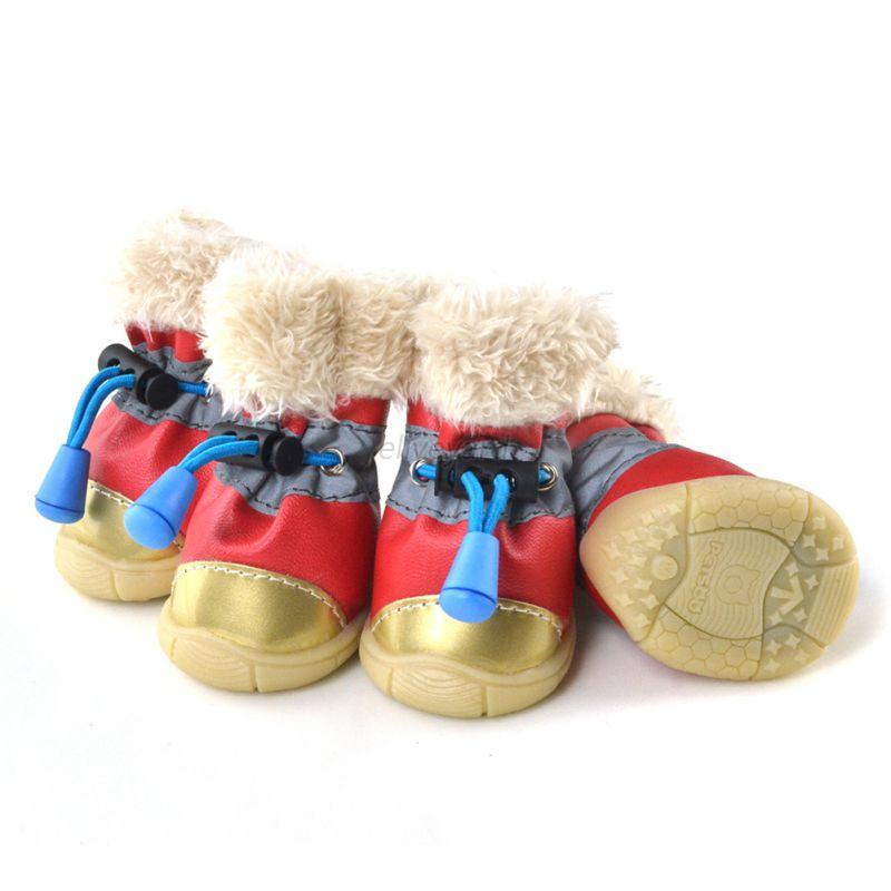Dogs Winter Boots Waterproof Anti-Slip Pet Puppy Shoes