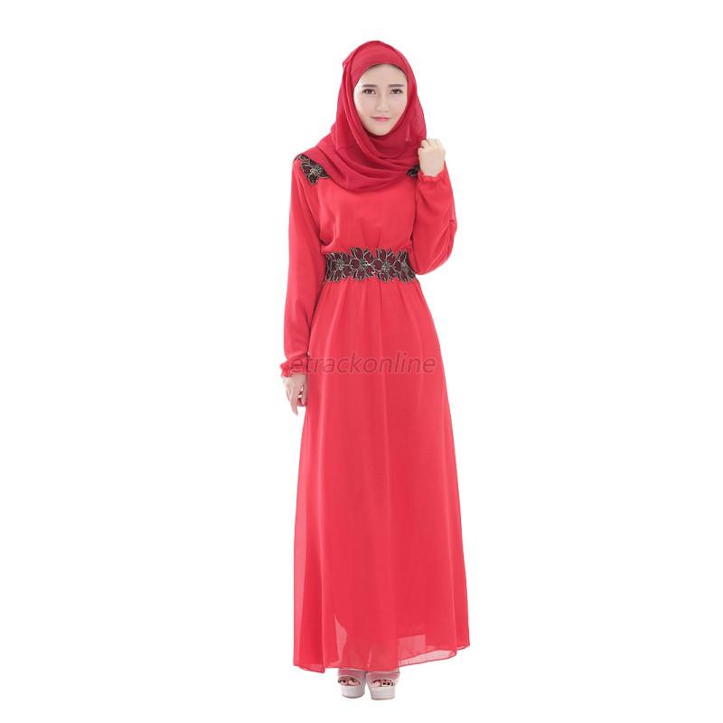  Muslim  Kaftan Abaya Jilbab  Islamic  Women Cocktail Long 