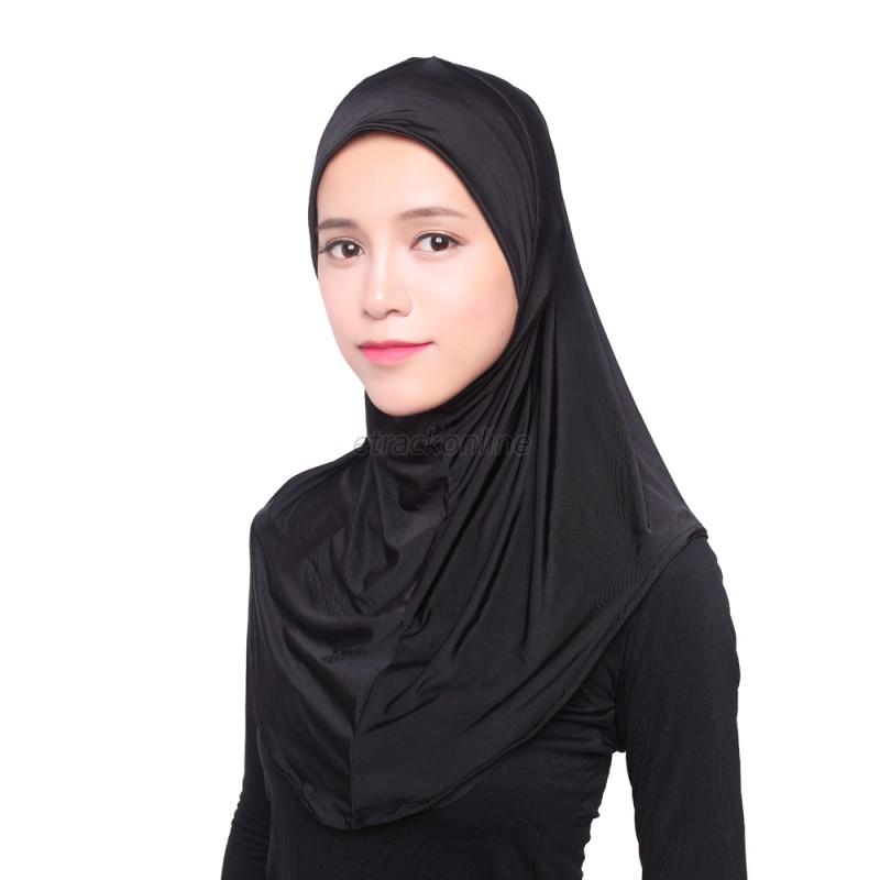 Fashion Women Muslim Islamic Hijab Inner Cap Long Soft 