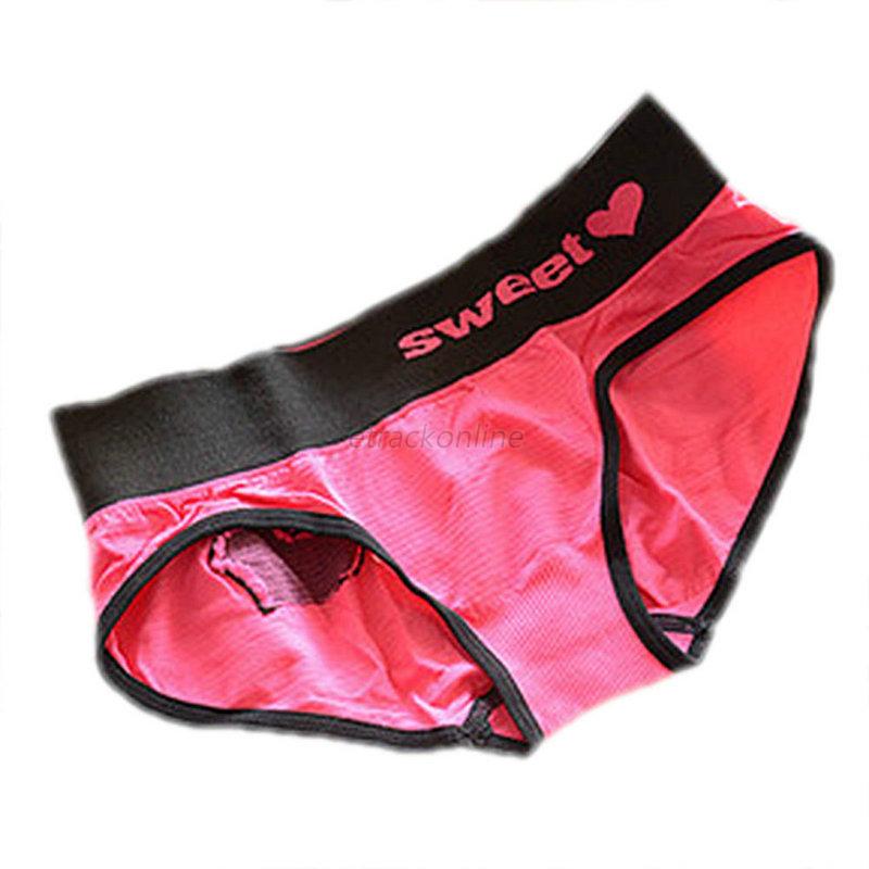 Sweet Heart Pattern Women Girl Seamless Cotton Briefs Panties Knickers