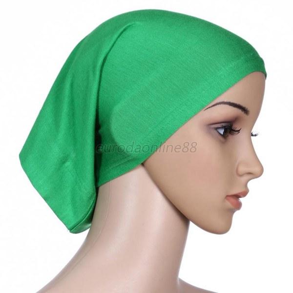 Women Neck Cover Hijab Cap Soft Cotton Hat Cap Muslim 