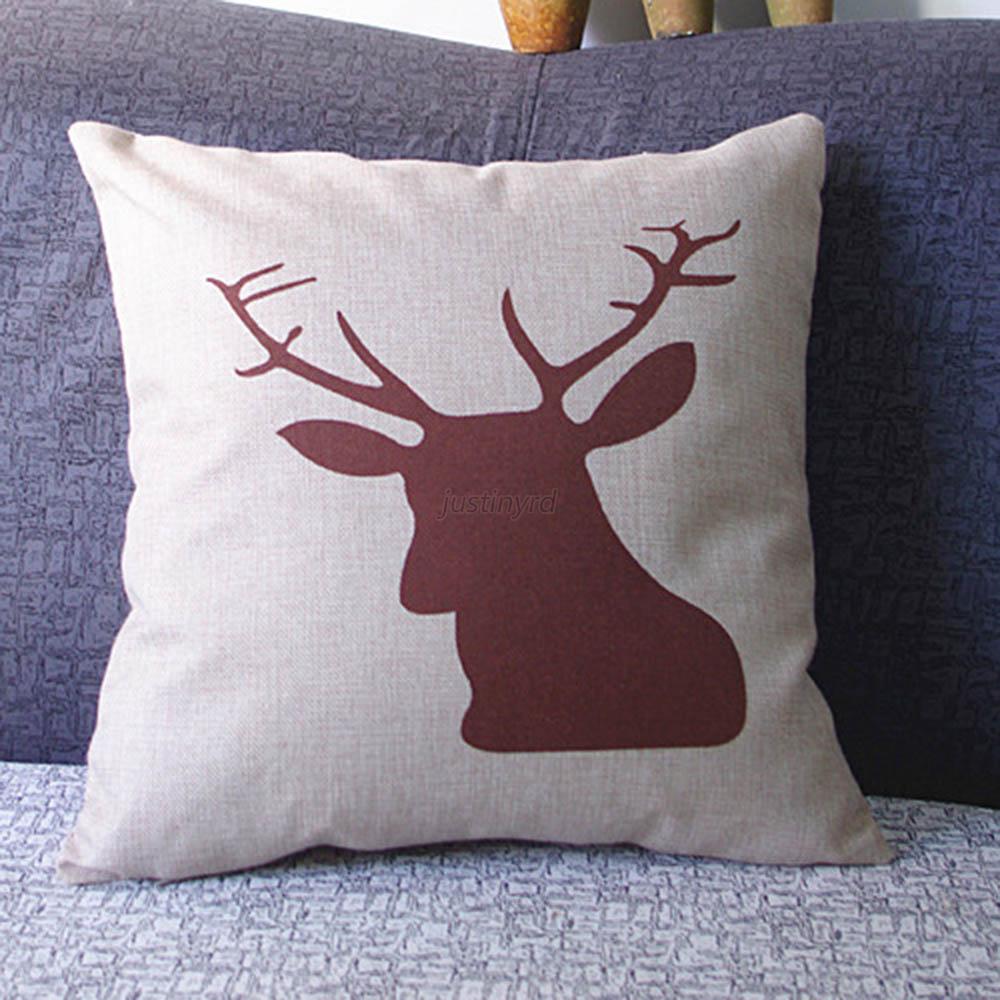 Multi-Styles Cotton Linen Pillow Case Sofa Waist Throw Cushion Cover Home Decor eBay