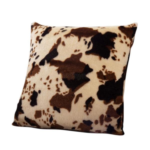 Stylish Leopard Faux Fur Decorative Sofa Throw Pillow Cover Cushion Case Square eBay