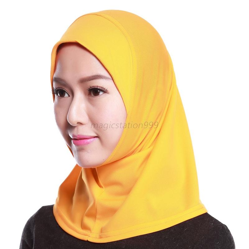 Muslim Women Under Scarf Hat Cap Islamic Ladies Neck Cover 