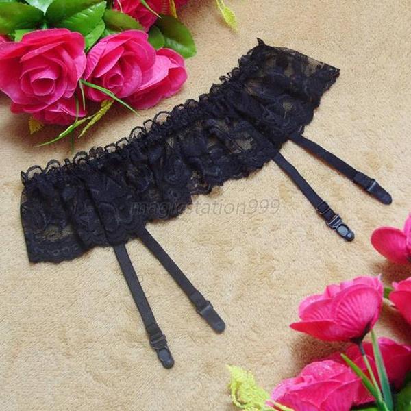 Sexy Woman Lace Lingerie Garter Belt G String Hold Stockings Pantyhose