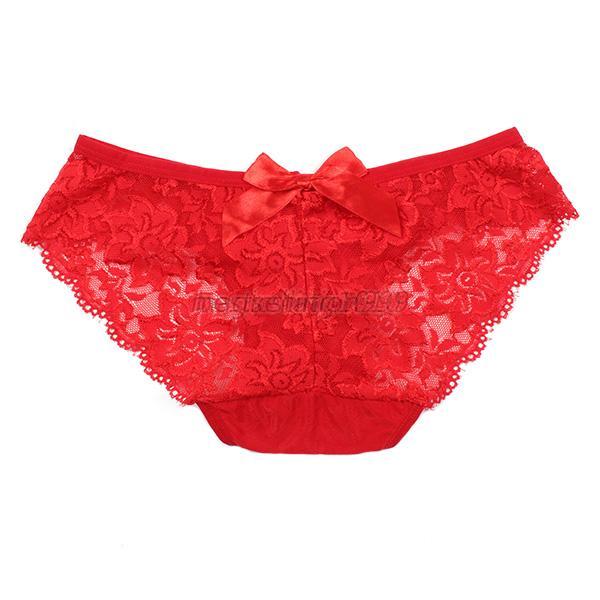 Sexy Lace Bow Knot Briefs Women Flowers Panty See Through Knickers Underwear M55 Ebay