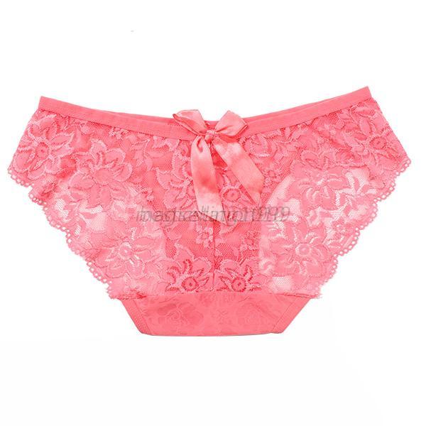 Sexy Lace Bow Knot Briefs Women Flowers Panty See Through Knickers Underwear M55 Ebay 4470