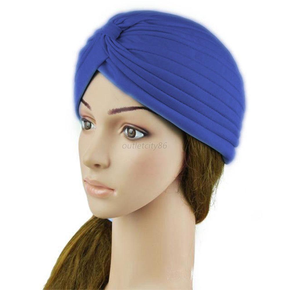 Women/Men Cap Turban Head Wrap Band Chemo Bandana Hijab 