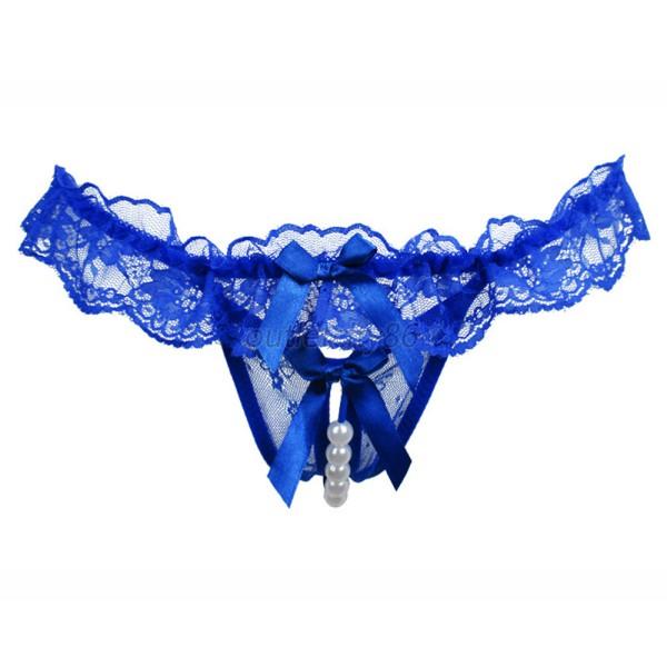 Womens Sexy Lace Thongs Beads Panties Briefs Knickers Underwear Thongs G String Ebay 0435