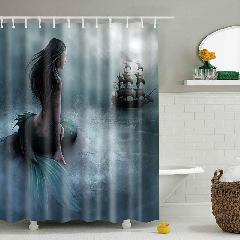 Waterproof Fabric 3d Print Shower Curtain Elephant Bathroom Decor Waterproof Fabric 3d Print Shower Curtain Elephant Bathroom