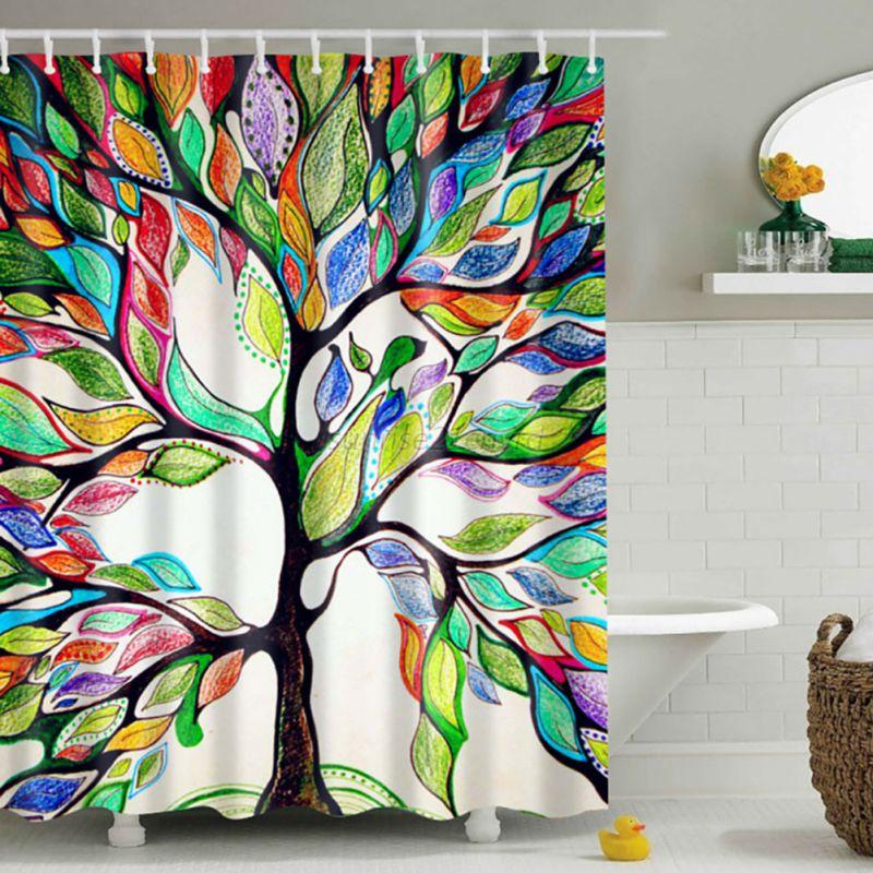 Waterproof Fabric 3D Print Shower Curtain Elephant Bathroom Decor ... Waterproof Fabric 3D Print Shower Curtain Elephant Bathroom Decor ...