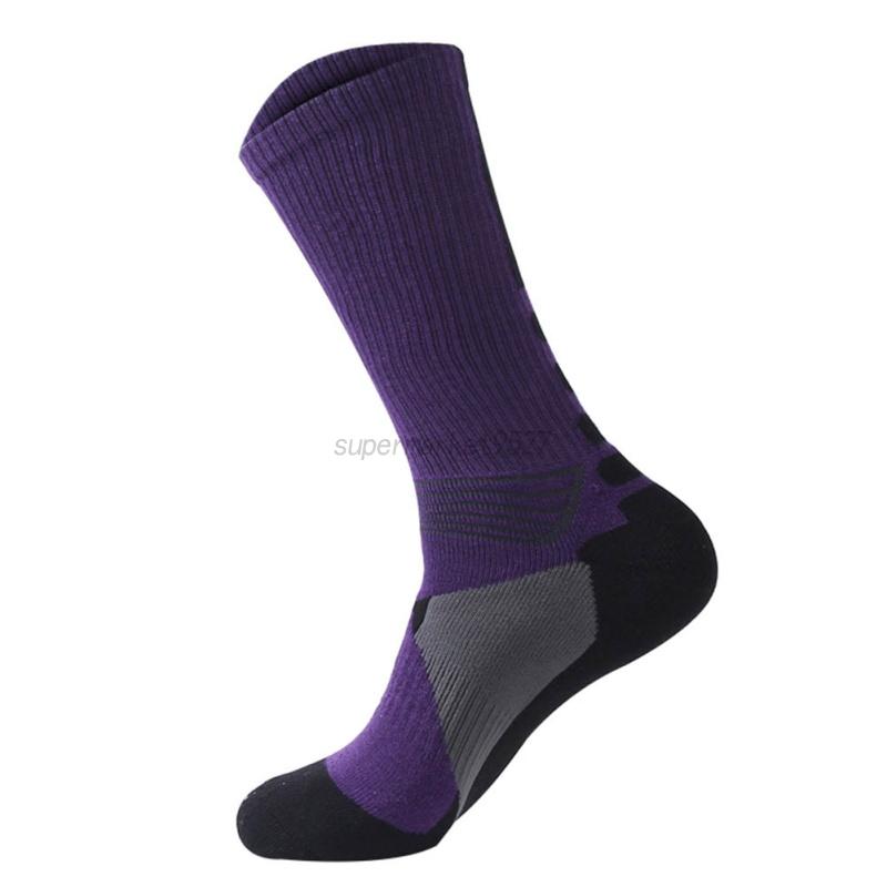 Men's Athletic Compression Long Socks Football Basketball Sports Anti Slip Socks eBay