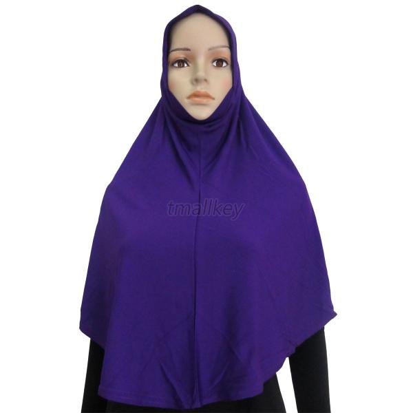 Colorful Muslim Crystal Hemp Cloth Hijab Amira Headscarf 