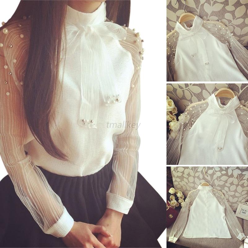 shirt with bow tie womens