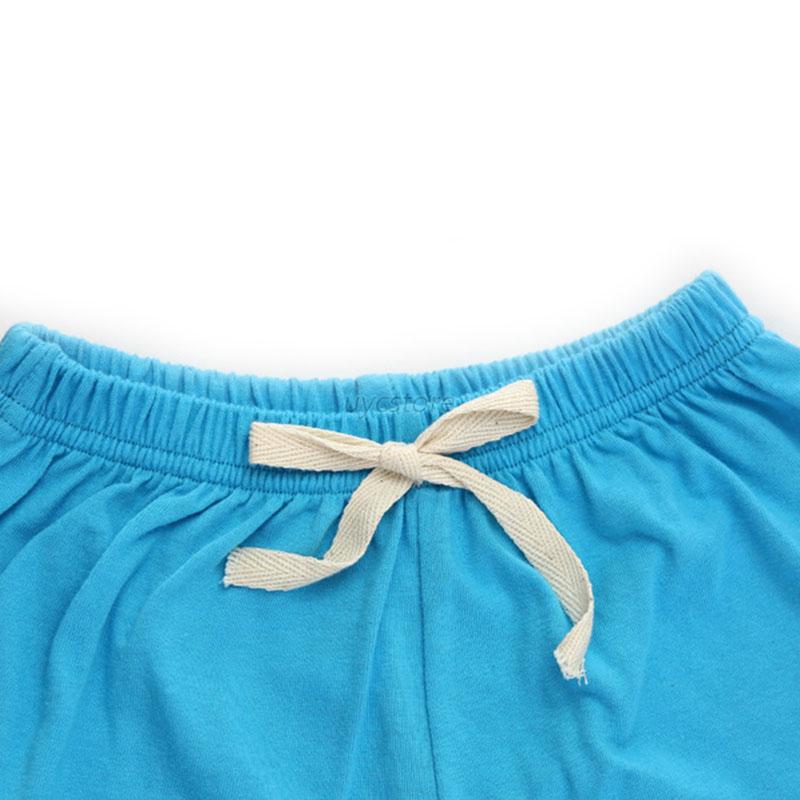 Summer kids cotton shorts boys girls cotton candy color baby children's ...