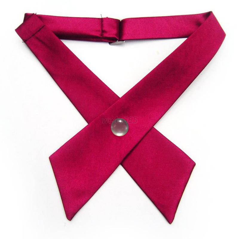 Unisex Students Girls Uniform Bow Tie Knot Collar Adjustable Necktie