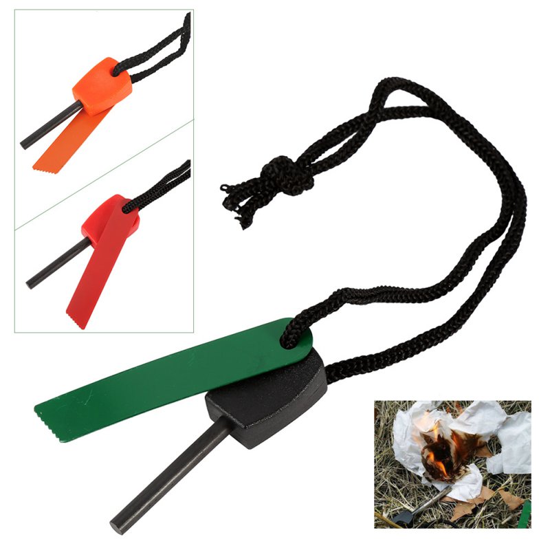 Mini Portable Outdoor Travel Survival Magnesium Flint Stone Fire