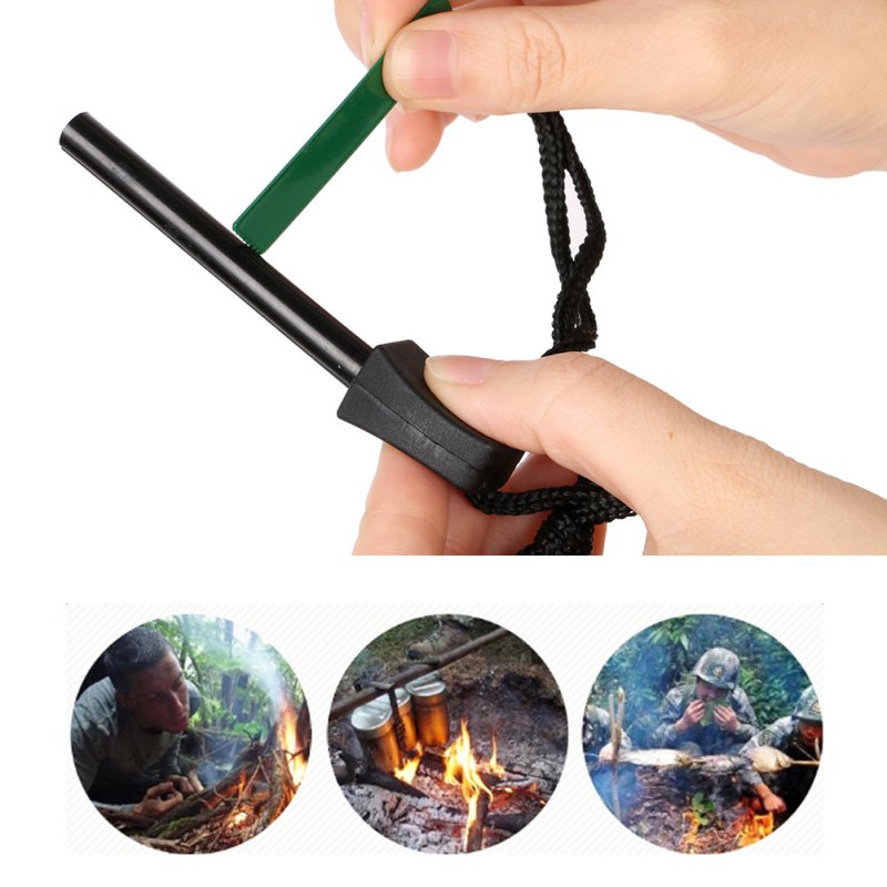 Mini Portable Outdoor Travel Survival Magnesium Flint Stone Fire